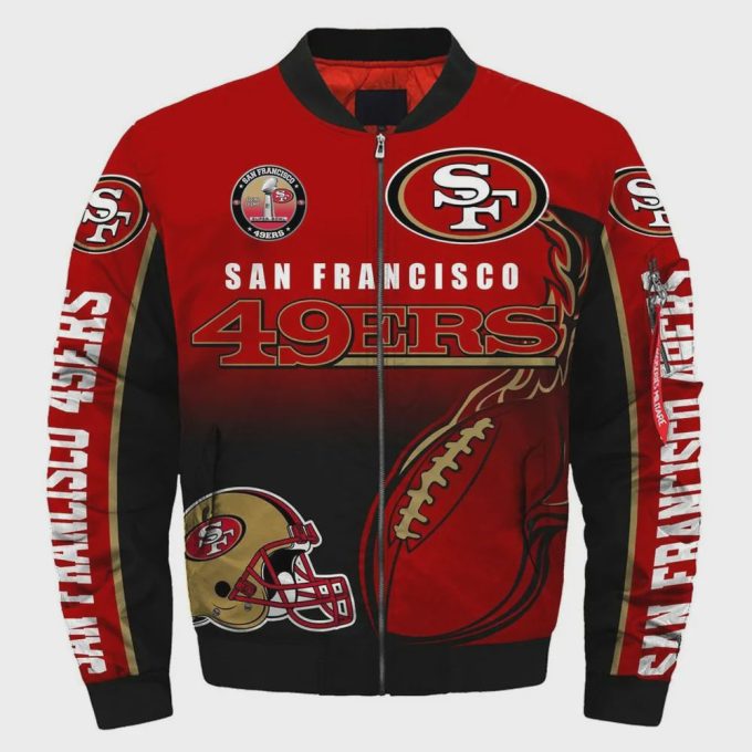 San Francisco 49ers Super Bowl LVI Champions Red Bomber Jacket