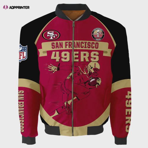 San Francisco 49ers NFL 2023 Unisex AOP Bomber Jacket