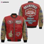 San Francisco 49ers Super Bowl LVIII Champions Design Bomber Jacket SFAT V15