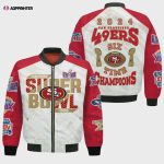 San Francisco 49ers Super Bowl LVIII Design Bomber Jacket SFAT V9