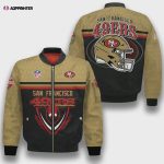 San Francisco 49ers Traditional Football Pattern Bomber Jacket