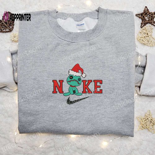 Disney x Nike Stitch Noel Christmas Sweatshirt – Festive Embroidered Shirt Best Gift Ideas