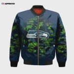 Seattle Seahawks Bomber Jacket 3D Printed Camouflage Vintage