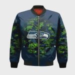 Seattle Seahawks Bomber Jacket 3D Printed Camouflage Vintage