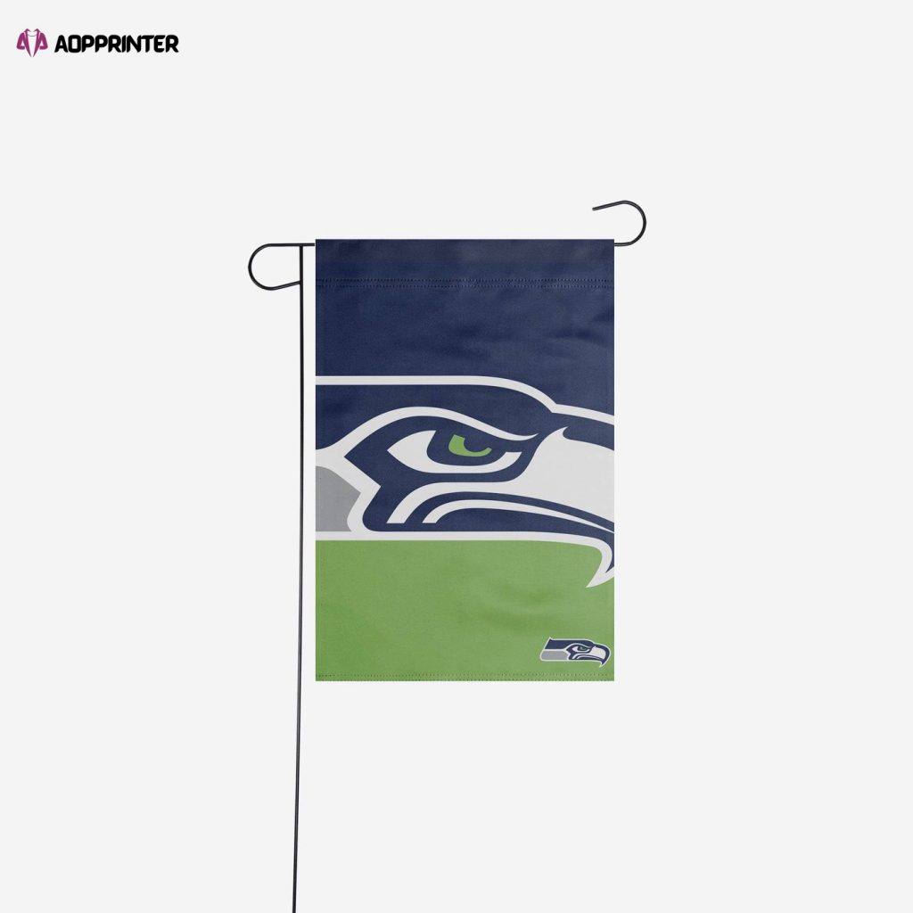 Seattle Seahawks Colorblock Helmet Garden Flag – House Flag Home Decor Gift – House Flag Home Decor Gift