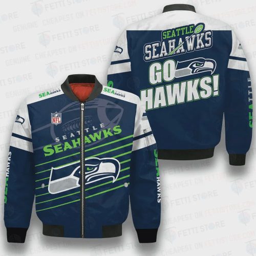 Seattle Seahawks National Football League 3D Bomber Jacket SH1