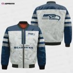 Seattle Seahawks NFL 2023 Starter Thursday Night Gridiron Raglan Unisex Bomber Jacket V6