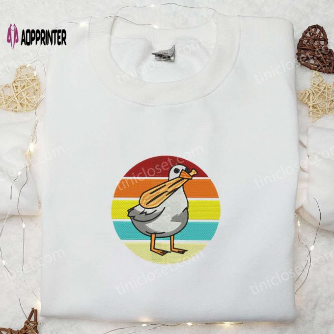 Silly Goose Embroidered Shirt: Animal Design Perfect Birthday Gift