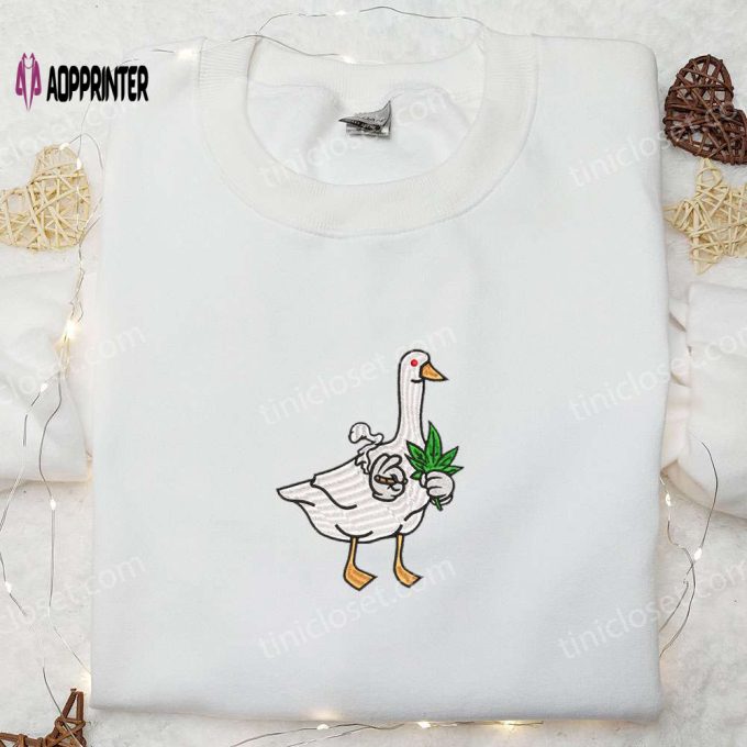 Silly Goose Animal & Funny Embroidered Shirt – Playful Designs for a Unique Style