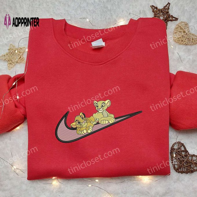 Simba and Nala x Nike Embroidered Sweatshirt – The Lion King Disney Shirt