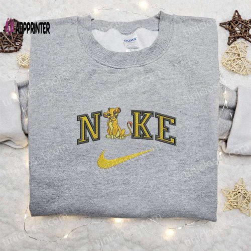 Musafa x Nike Cartoon Embroidered Tshirt – Best Family Gift Nike Inspired Shirt