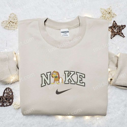 Slinky Dog x Nike Embroidered Sweatshirt: Toy Story Disney Plus Shirt Best Gift Ideas For All Occasions