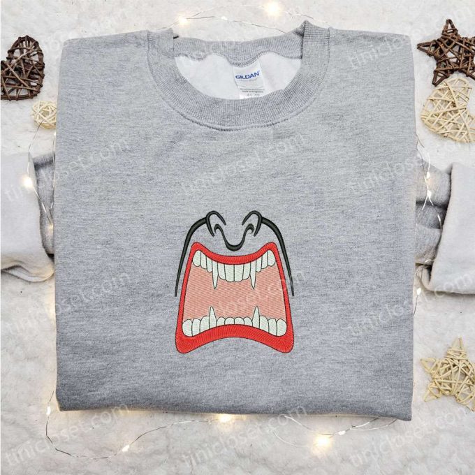 Smile Vampire Mouth Hoodie: Custom Embroidered Shirt Best Gift Ideas for Family