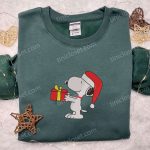 Snoopy Christmas Gift Shirt & Peanuts Cartoon Hoodie: Best Family Gifts