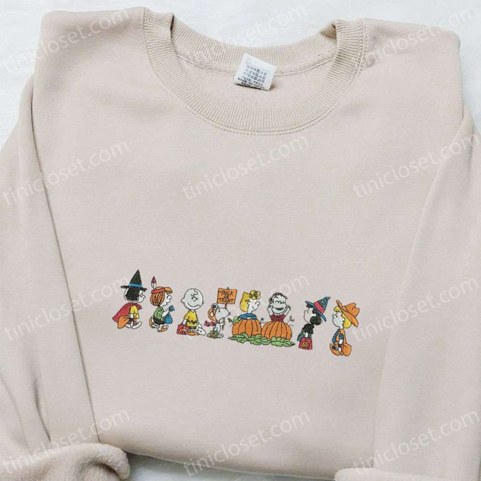 Snoopy Halloween Group Shirt & Peanuts Hoodie: Best Embroidered Halloween Gift Ideas