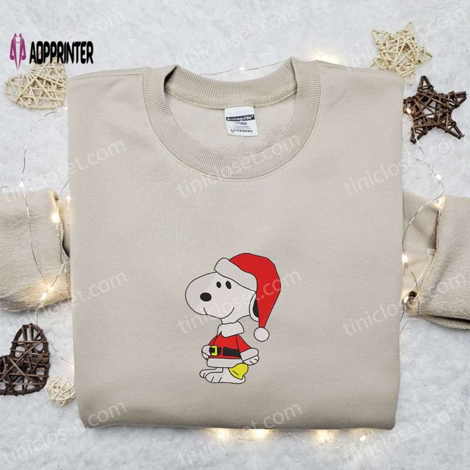 Christmas Snoopy Santa Shirt & Peanuts Cartoon Hoodie: Best Family Gifts