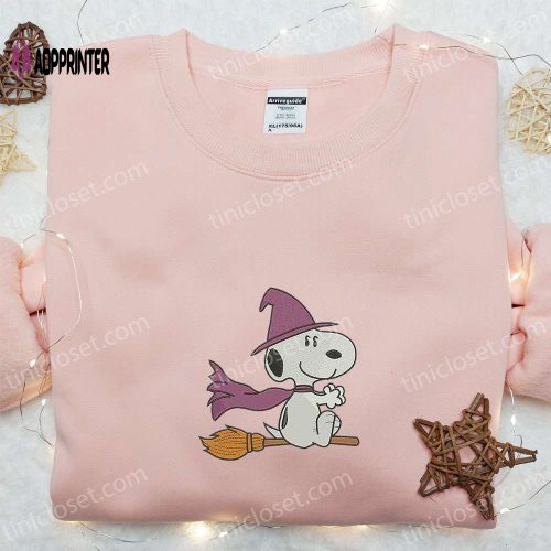 Snoopy Pumpkin Embroidered Shirt & Peanuts Halloween Sweatshirt – Best Family Halloween Gift Ideas