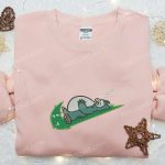 Snorlak Sleeping x Swoosh Embroidered Sweatshirt: Best Pokemon Anime Shirt Perfect Gift for All Occasions