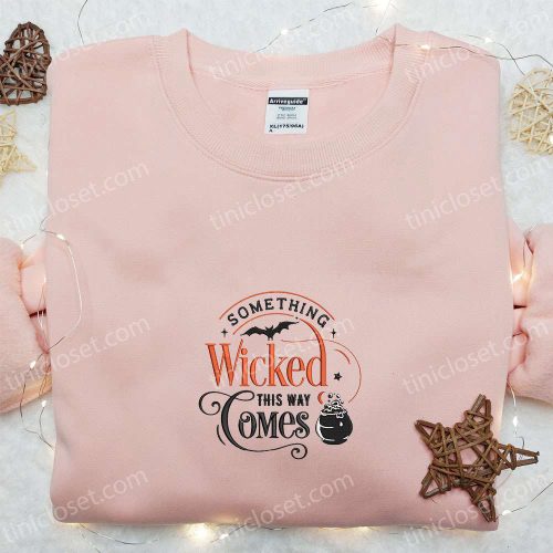 Wickedly Stylish Halloween Embroidered Sweatshirt & T-shirt – Perfect Family Gift Ideas