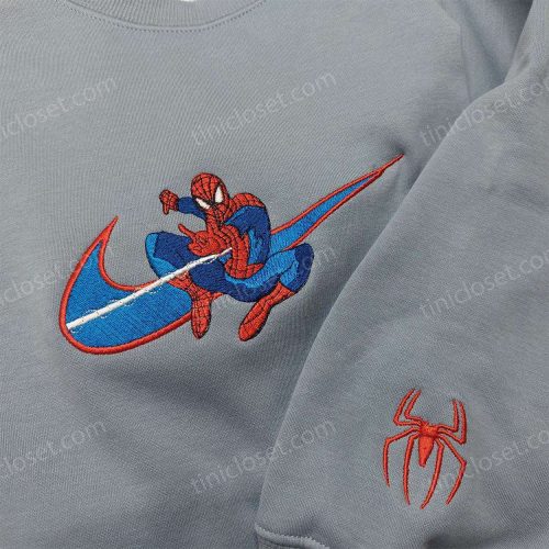 Marvel Spider-Man Nike Swoosh Shirt & Embroidered Hoodie: Inspired Nike Apparel for Superhero Fans