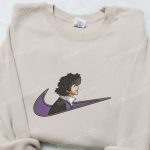 Spike Spiegel x Swoosh Embroidered T-Shirt Cowboy Bebop Anime Hoodie & Nike Inspired Sweatshirt