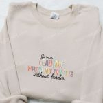 Embroidered Shirt & Hoodie: Spirit Lead Me Where My Trust Is Best Holiday Gift Ideas