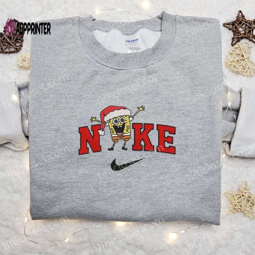 Pumpkin x Nike Embroidered Sweatshirt: Festive Cartoon Christmas Shirt – Best Gift Idea!