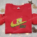 SpongeBob x Nike Embroidered Sweatshirt: Cartoon Shirt Nike Inspired Design