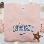 Stitch Love Confuse x Nike Embroidered Sweatshirt: Lilo and Stitch Disney Shirt Perfect Valentine Gift