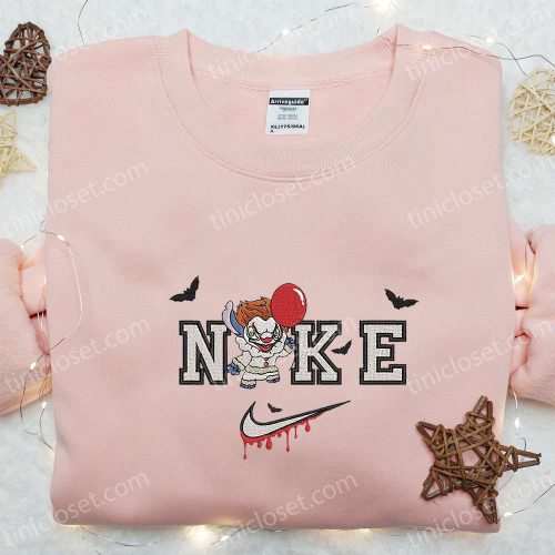 Pennywise x Nike Embroidered Sweatshirt: Horror Movie Disney Shirt Best Halloween Gift