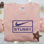 Stussy x Nike Embroidered Hoodie & Shirt Set – Best Family Gift