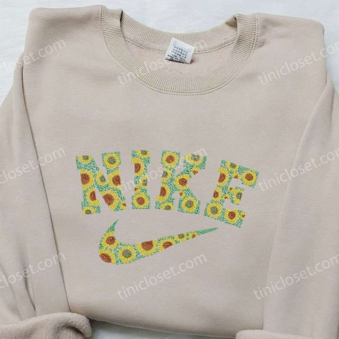 Sun Flowers x Nike Embroidered Sweatshirt: Best Nike Inspired Birthday Gift for Family