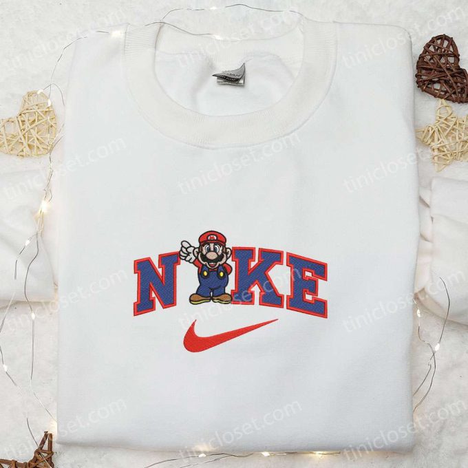 Super Mario x Nike Embroidered Sweatshirt: Best Nike-Inspired Gift for Family