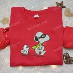 Super Snoopy Embroidered T-shirt & Peanuts Cartoon Hoodie: Best Family Gift Ideas