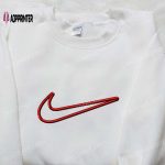 Swoosh Nike Embroidered Shirt Sweatshirt & Hoodie – Customized Athleisure Apparel