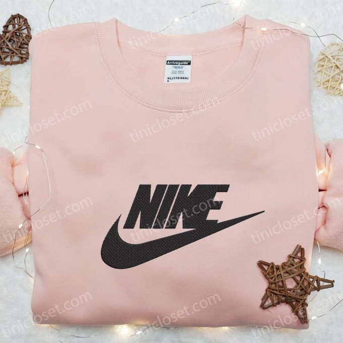 Swoosh Nike Embroidered Sweatshirt – Custom Hoodie for Best Birthday Gift Ideas