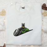 Marvel x DC Comics Embroidered Shirt: Swoosh x Batman Sweatshirt The Ultimate Gift