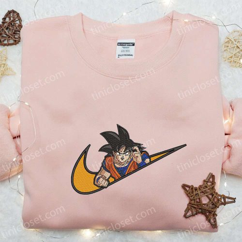 Swoosh x Goku Anime Hoodie: Best Family Gift with Custom Nike T-shirt