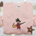 Swoosh x Goku Kid Anime Hoodie: Best Family Gift Custom Nike T-shirt