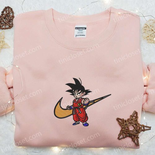 Swoosh x Goku Kid Anime Hoodie: Best Family Gift Custom Nike T-shirt