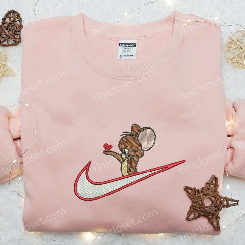 Swoosh x Jerry Embroidered Sweatshirt & Tom and Jerry Shirt – Best Gift Ideas for All Occasions