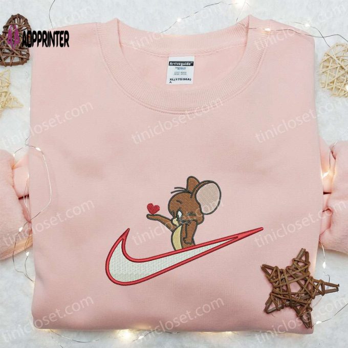 Swoosh x Jerry Embroidered Sweatshirt & Tom and Jerry Shirt – Best Gift Ideas for All Occasions