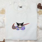 Swoosh x Kuromi Cartoon Sweatshirt Hello Kitty Embroidered Shirt Best Birthday Gift Ideas for Family