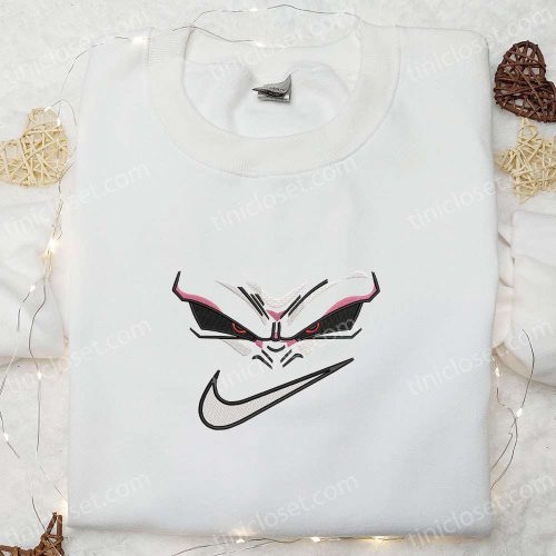 Swoosh x Majin Buu Face Embroidered Sweatshirt Dragon Ball Anime Shirt – Best Gift Ideas for All Occasions