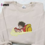 Swoosh x Monkey D Luffy Embroidered Hoodie & One Piece Shirt – Custom Embroidery