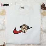 Swoosh x Pompompurin Jigsaw Embroidered Sweatshirt Nike Inspired Shirt Funny Horror Halloween T-shirt