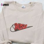 Swoosh x Rush Embroidered Hoodie & Nike Inspired Shirt: Best Family Gift Ideas