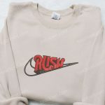 Swoosh x Rush Embroidered Hoodie & Nike Inspired Shirt: Best Family Gift Ideas