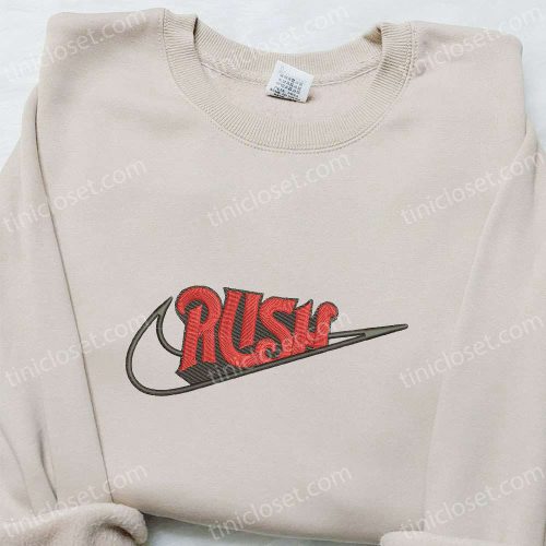 Swoosh x Rush Embroidered Hoodie & Nike Inspired Shirt: Best Family Gift Ideas