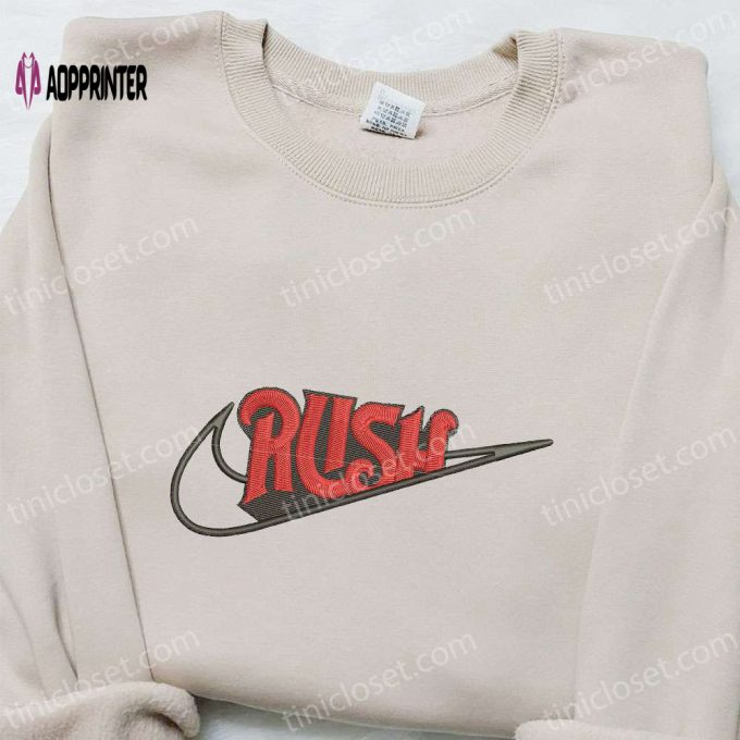 Swoosh x Rush Embroidered Hoodie & Nike Inspired Shirt: Best Family Gift Ideas